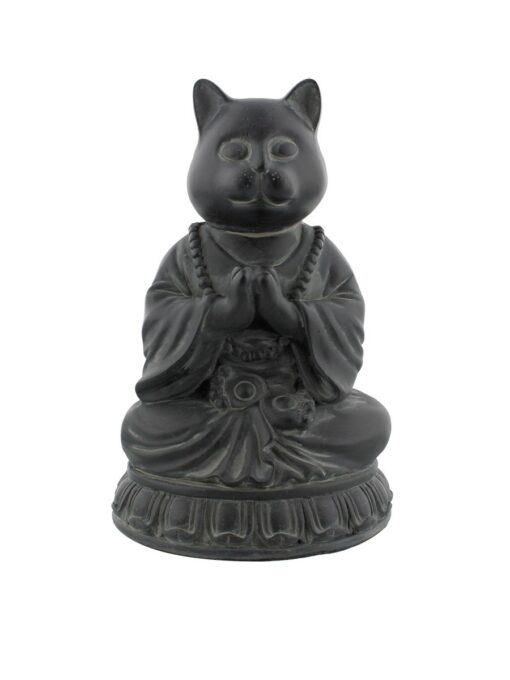 Pacific Trading Cat Buddha Meditating Statue Eastern Enlightenment Masterpiece