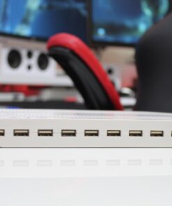 Alxum iPad Charging Station for Multiple Devices, 96W 10 Port Cell Phone Charging Station Organizer,USB Fast Charger Dock Compatible w iPad/iPhone/Android/Kindle/Fire/Kindle Tablet, UL Certified,White 80 61vbKMPQKL