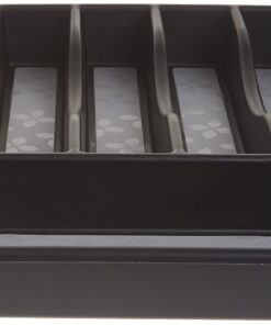 Alternative view of Rubbermaid No-Slip Large, Silverware Tray Organizer, Black with Gray