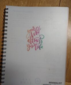 Action Publishing UNDATED Minimalist Day Planner® (8.5" X 11"), Wire Bound, Crisp White Archival Quality Paper Large (8.5" by 11") 32 61vbiuL1OqL