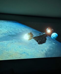 NexiGo PJ40 Projector with WiFi and Bluetooth, Native 1080P, 4K Supported, Projector for Outdoor Movies, 300 Inch, Zoomable, 20W Speakers, Home Theater, Compatible w/TV Stick, iOS, Android (Black) Regular OS 100 61vdaxWkTZL 1