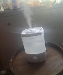 LEVOIT Top Fill Humidifiers for Bedroom, 2.5L Large Tank, Easy to Fill and Clean, 26dB Quiet Cool Mist Air Humidifier for Home Baby Nursery & Plants,Auto Shut-off and BPA-Free for Safety, 25H Runtime White 26 61vdfLl8SL