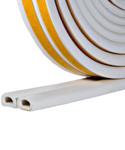 Frost King V25WA D-Section Rubber Self-Stick Weatherseal Tape, 5/16" W, 1/4" T, 17 ft L, White D-Section, 5/16" W, 1/4" T, 17 ft L, White 8 61vfIXXRDUL