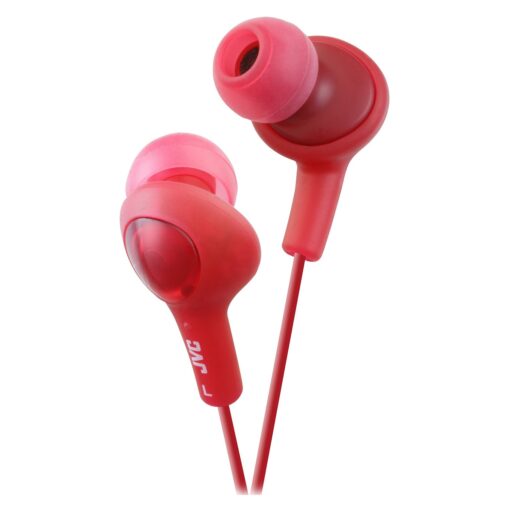 JVC HAFX5R Gumy Plus Inner Ear Headphones (Red) Raspberry Red One Size