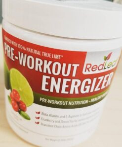 Red Leaf Pre Workout Energizer Powder, BCAA's, Beta-Alanine, Amino Acids and Green Tea for Immune Support and Preworkout Energy, Natural Cranberry Lime Flavor - 30 Servings 30 61vg3uq2VGL