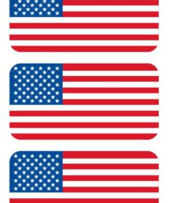 Sassy Stickers (5) American Flag Hard Hat Sticker Decal Helmet Patriotic Old Glory