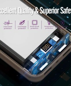 imuto 20000mAh Portable Charger Compact Power Bank External Battery Pack LED Digital Display Smart Charge Compatible with iPhone 12 Max Pro 11 XR 10 7 Plus, Samsung S10 Plus, Note 10, Tablets & More X4L 39 61viM0TWyL