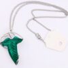 HityTech Alloy Elven Leaf Brooch Green Leaf Brooch Clasp Pin 18 61viRUeVCPS