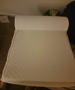 Aeris Wedge Pillow for Sleeping -Post Surgery Pillow -Unique Curved Design -Memory Foam- Incline Pillow for Elevation,Pregnancy,Reading Snoring,Back & Knee Support,Breathing –,Washable Cover 25"x25"x8.5" 31 61viyMf3ctL