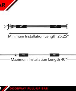 JFIT Deluxe Pull-Up, Chin-Up, and Heavy Duty Bars with Padded Grips - Doorway or Wall Mount Assembly Options Available 40" Deluxe Pull-Up Bar 20 61vjl7UMyrL