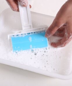 iLifeTech Reusable Sticky Picker Set Cleaner Lint Roller Pet Hair Remover Brush, Blue 4" Medium Set 32 61vkX2qnJPL