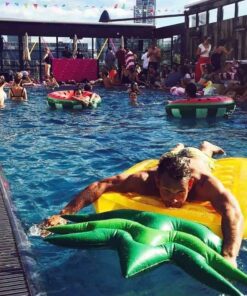 VICKEA Inflatable Pool Floats for Kids and Adults, Large Water Inflatable Pineapple Pool Float for Swimming Pool 27 61vl1rCUvnL