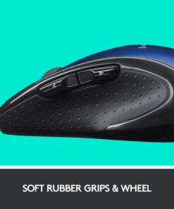 Logitech M510 Wireless Computer Mouse – Comfortable Shape with USB Unifying Receiver, with Back/Forward Buttons and Side-to-Side Scrolling, Blue Dark Blue 33 61vnxdy6YzL