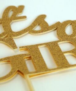 All About Details Silver It's-a-girl Cake Topper, 1pc, baby shower cake topper, Party Decor, baby shower decoration, Glitter Topper (Gold) Gold 14 61voYFCOITL