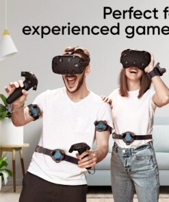 Skywin VR Tracker Belt and Strap Bundle for HTC Vive System Pucks - Adjustable Hand Straps Waist Full-Body Tracking in Virtual Reality (1 2 Straps) 1 Belt 2 Hand Strap Belt & Hand Strap 19 61vp4cHVR2L