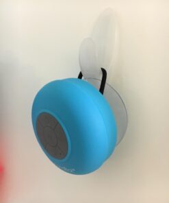 Soundbot SB510 HD Bluetooth Shower Speaker Water Resistant Handsfree Portable Speakerphone with Built-in Mic, 6hrs of Playtime, Control Buttons and Dedicated Suction Cup for Bathroom Pool Blue 41 61vq4ltcsYL