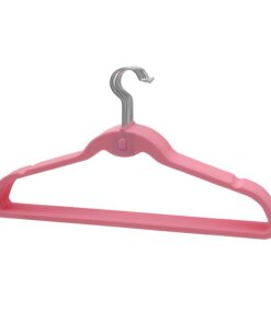 BriaUSA Cascade Hangers Pink Steel Swivel Hooks -Slim, Sturdy Saves You Extra Space - Set of 10 11 61vqqq23YqL
