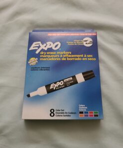 EXPO Low Odor Dry Erase Markers, Chisel Tip, Assorted Colors, 8 Pack 8 Count (Pack of 1) 15 61vqrFJQ4ZL