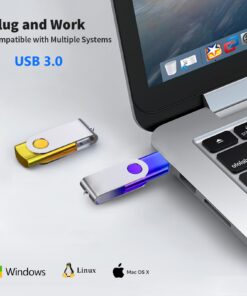 Alternative view of ABLAZE USB 3.0 Flash Drive 128GB, High Speed Thumb Drive 128GB USB 3.0 Flash Drive for Data Storage 1 Piece