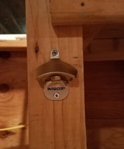 MAGCAP Outdoor Bottle Opener Wall Mounted - Style Magnetic Beer Bottle Opener that Catches Caps - Easy to Install and Incredibly Convenient 1 Matted Nickel 36 61vsWcy3L3L