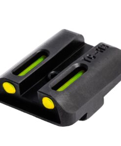 TRUGLO TFO Tritium & Fiber-Optic Handgun Sight | Snag-Resistant Front & Rear Bright Night Sights, Compatible with Glock Handguns Green Front / Yellow Rear Glock Low Set 25 61vspyzNdYL