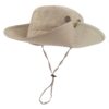 LETHMIK Summer Fishing Boonie Sun Hat Cap Outdoor Safari Hunting Camping Hat with Chin Cord Beige (Waterproof) Model 0023 One Size 43 61vtQ 8CH6L