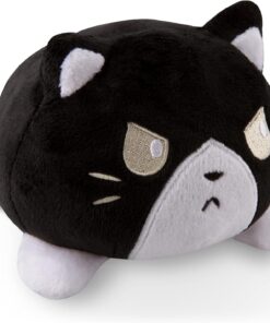 Alternative view of TeeTurtle - The Original Reversible Cat Plushie - Tuxedo - Cute Sensory Fidget Stuffed Animals That Show Your Mood