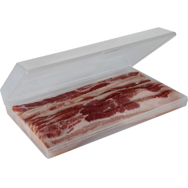 Catalog 9 Home-X Bacon Saver, Plastic Bacon Container/Kitchen Meat Saver Storage Container