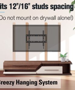 Mounting Dream Tilting TV Mounts for Most 26-60 Inch LED, LCD TVs up to VESA 400 x 400mm and 88 LBS Loading Capacity, TV Wall Mount with Unique Strap Design for Easily Lock and Release MD2268-MK 27 61vvBjLZQqL