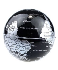 Senders Floating Globe with LED Lights C Shape Magnetic Levitation Floating Globe World Map for Desk Decoration (Black-Silver) 12 61vvSlbKiuL