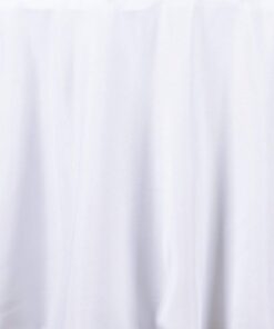BalsaCircle 120 inch White Round Tablecloths Fabric Table Cover Linens for Wedding Party Polyester Reception Banquet Events Kitchen Dining 6 61vvW5wRC9L