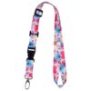 Wisdompro Adjustable Lanyard, Heavy Duty Neck Strap Lanyard with Detachable Buckle and Metal Hook for Keys, ID Badges, Card Holder, Name Tags - Dahlia Neck Lanyard 17 61vxD3SLxVL