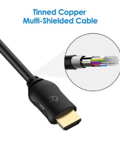 Rankie HDMI Cable, High-Speed HDTV Cable, Supports Ethernet, 3D, 4K and Audio Return, 2 Pack, 6ft 10 61vxapWMVjL