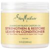Shea Moisture Leave in Conditioner with Jamaican Black Castor Oil for Hair Growth, Strengthen & Restore, Vitamin E, Curly Hair Products Safe for use on Hair Color, 15 Oz 15 Fl Oz (Pack of 1) 18 61vysGVQlQL