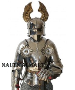 Nauticalmart Medieval Knight Wearable Full Suit of Armor with Chainmail 16 61vzZPpbE7L 1