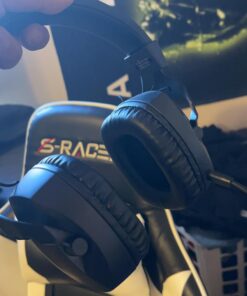 Acinaci Wireless Gaming Headset with Detachable Noise Cancelling Microphone, 2.4G Bluetooth - USB - 3.5mm Wired Jack 3 Modes Wireless Gaming Headphones for PC, PS4, PS5, Mac, Switch, Phone, Tablet Black 40 61vzZjWAlKL