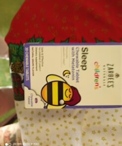 Zarbee's Kids 1mg Melatonin Chewable Tablet, Drug-Free & Effective Sleep Supplement, Easy to Take Natural Grape Flavor Tablets for Children Ages 3 and Up, 30 Count Grape Tablets, 30ct 48 61w DAWPRqL
