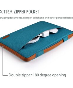 Alternative view of ProCase Laptop Sleeve Case, 14 inch Laptop Bag Compatible with MacBook Air 13 2020 M1/ 2022 M2, MacBook Pro 13 2021 M2, MacBook Pro 14 2021 2022 M1 Pro/Max -Teal Teal 13 - 13.5 Inch