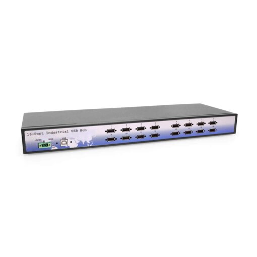 Coolgear Industrial 16-Port Rack Mount USB 2.0 Hub w/Internal Power Supply