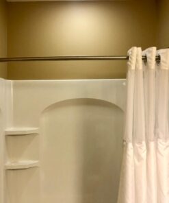 Title: Hookless® It’s A Snap!® Fabric Snap-In Shower Curtain Liner, Water-Repellant, Easy Install, White Color 70 x 54in 35 61w1xO7w3EL