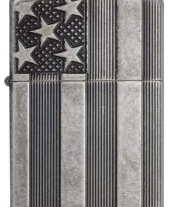 Zippo American Flag Lighters High Polish Chrome Space Design 35 61w3mNtzKuL