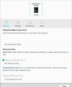 WD My Passport for Mac Portable External Hard Drive 4TB USB-A ready 23 61w3y HSVSL