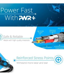 Pwr Extra Long 12Ft 2 Prong Polarized-Power-Cord for Vizio-LED-TV Smart HDTV D-E-M-Series Bose Companion Multimedia Speaker System Cable Box Router Modem Arris Sharp Sanyo Insignia NS-HW303 Sound Bar 10 61w8kgXZw2L