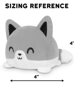 TeeTurtle - The Original Reversible Fox Plushie - Orange - Cute Sensory Fidget Stuffed Animals That Show Your Mood White + Orange 15 61w8nDtZlsL