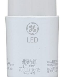 Alternative view of GE Lighting 79368 LED Bright Stik 10-watt (60-Watt Replacement), 760-Lumen Light Bulb Non-Dimmable with Medium Base, Soft White, 1 Box (3 Bulbs Total)