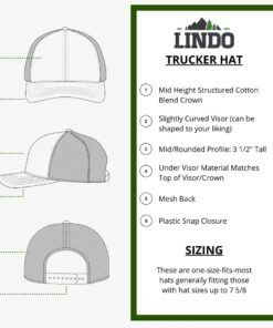 LINDO Trucker Hat - Bugling Elk One Size Graphite/Orange 7 61wA2MtUdaL 3
