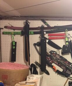 Wartech K1020-65-GD 440 Stainless Steel Full Tang Blade Ninja Hunting Machete Sword with Throwing Knives (2 Piece), 27", Gold 11 61wA4qWsaL 1