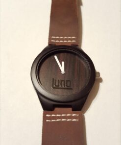 Luno Wear Men's Wood Watch, Wood and Genuine Leather, The Orca 21 61wA7ahp5CL