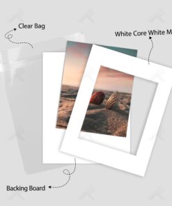 Golden State Art, Acid Free, Pack of 25, 11x14 White Picture Mats Mattes with White Core Bevel Cut for 8x10 Photo + Backing + Bags 11x14 (25 Pack) 22 61wAGV4mMyL