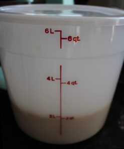 Camtainer Cambro RFS6148 White Poly Round 6 Qt Storage Container, Red 3 61wB4zYBcmL